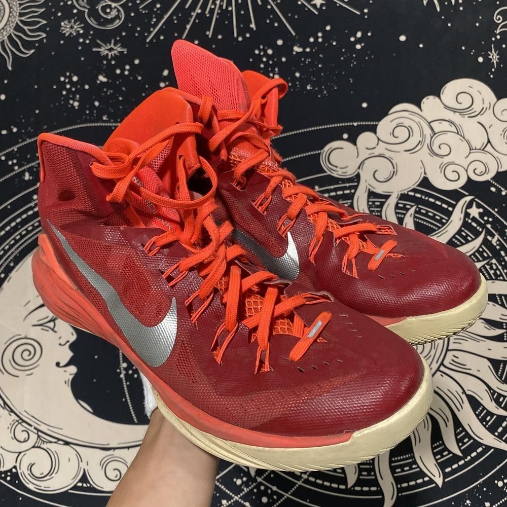 Nike Hyperdunk 2014 TB 653483-607 Athletic Sneaker Men's 14 Red Mesh Basketball